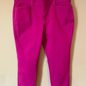 Ann Taylor Loft Julie Curvy ankle length with zipper at the ankle.